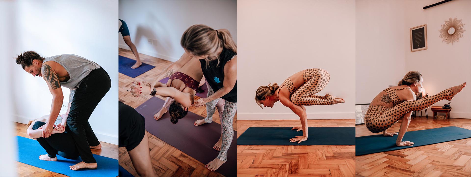 Mulher em pose de yoga